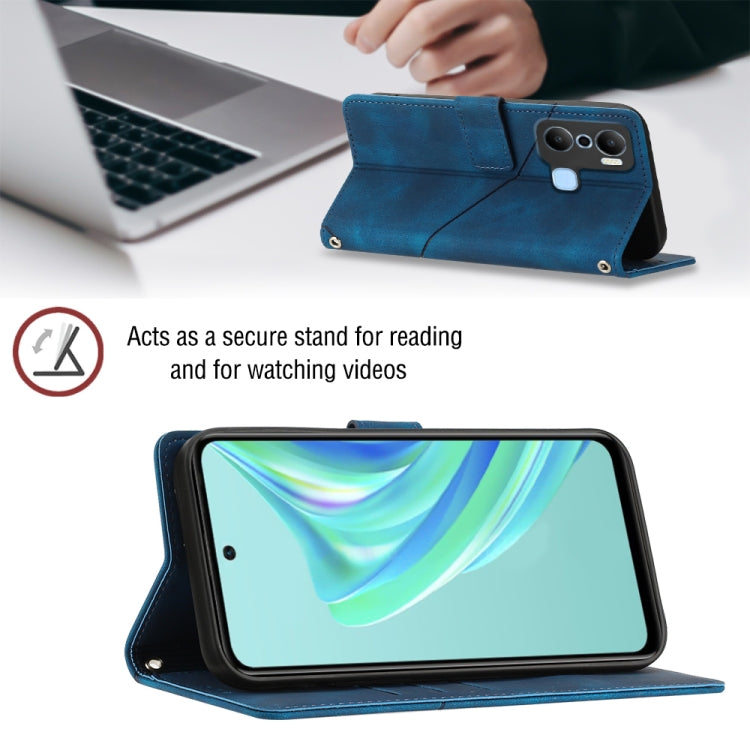 For Infinix Hot 20 Play Skin-feel Embossed Leather Phone Case