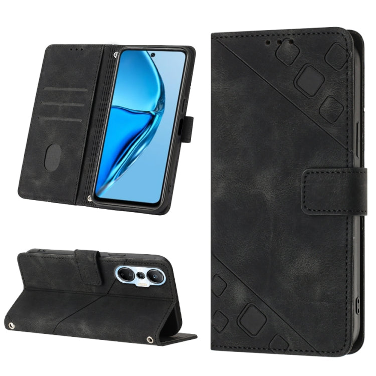 For Infinix Hot 20S / 20 Pro X6827 Skin-feel Embossed Leather Phone Case