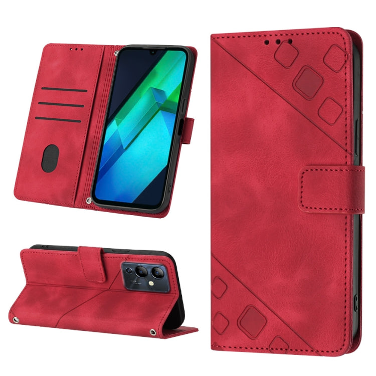 For Infinix Note 12i X6819 Skin-feel Embossed Leather Phone Case