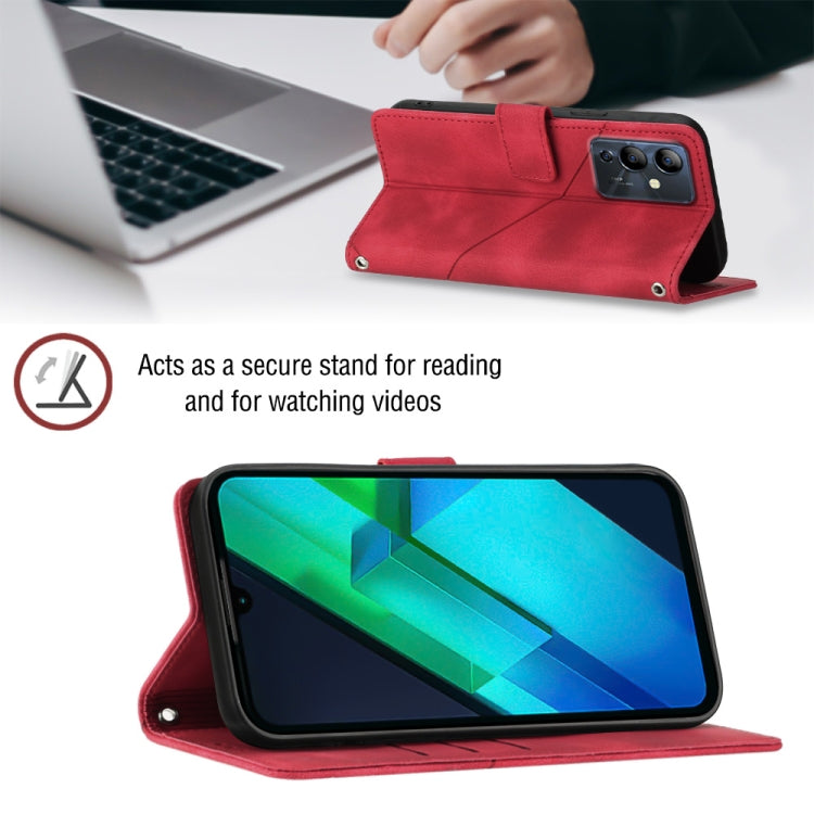 For Infinix Note 12i X6819 Skin-feel Embossed Leather Phone Case