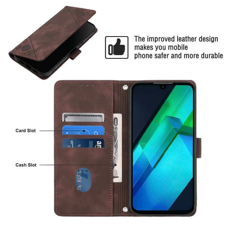 For Infinix Note 12i X6819 Skin-feel Embossed Leather Phone Case