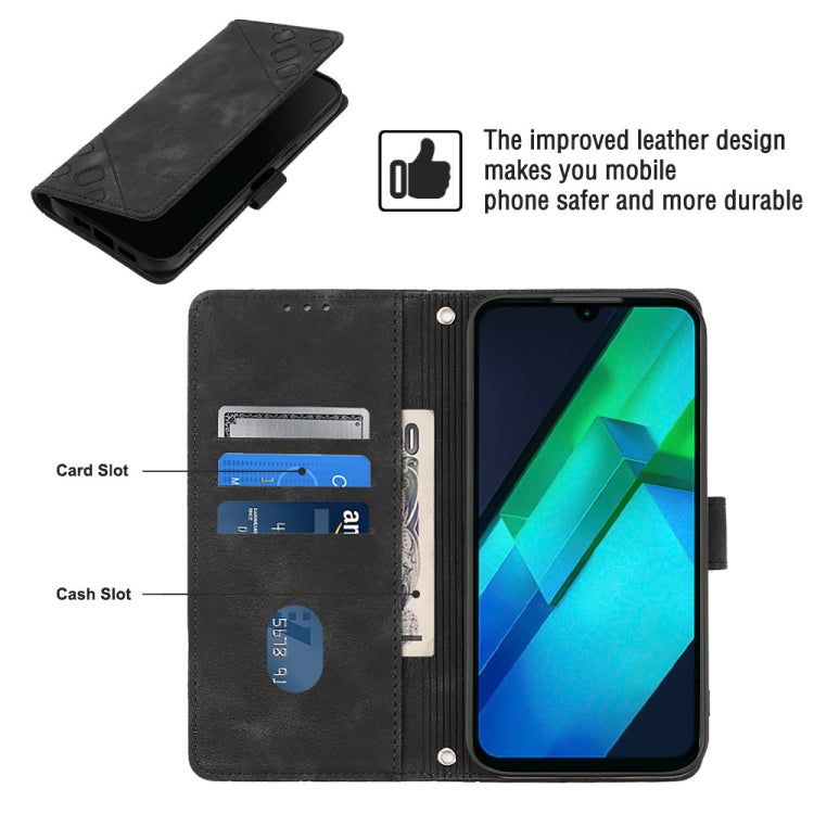 For Infinix Note 12i X6819 Skin-feel Embossed Leather Phone Case