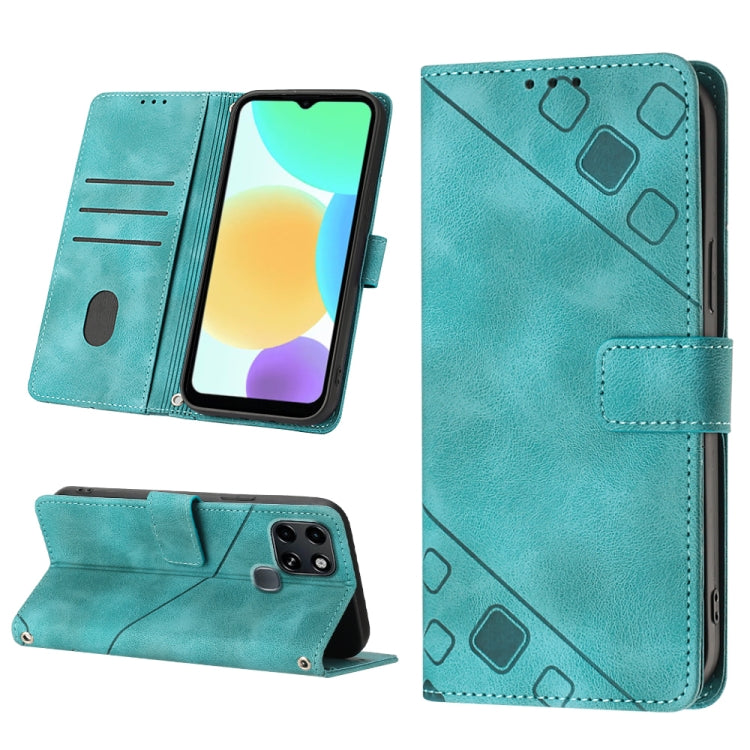 For Infinix Smart 6 Skin-feel Embossed Leather Phone Case