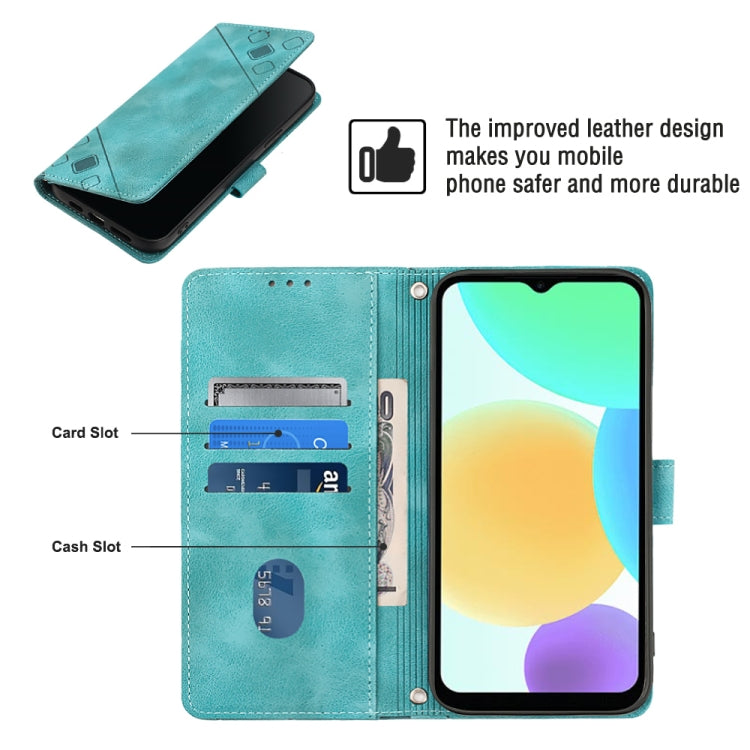 For Infinix Smart 6 Skin-feel Embossed Leather Phone Case