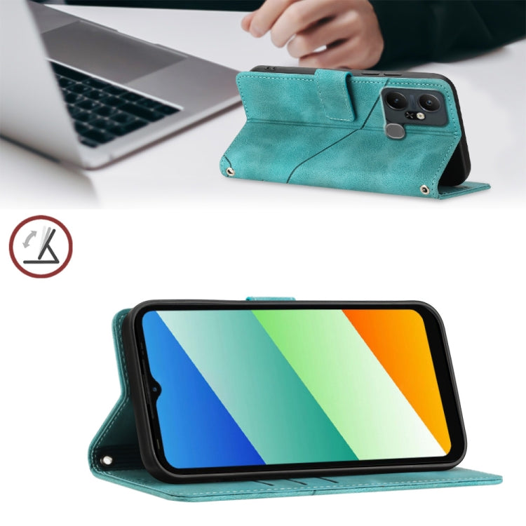 For Infinix Smart 6 Plus X6823 Skin-feel Embossed Leather Phone Case