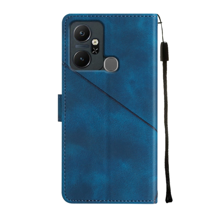 For Infinix Smart 6 Plus X6823 Skin-feel Embossed Leather Phone Case