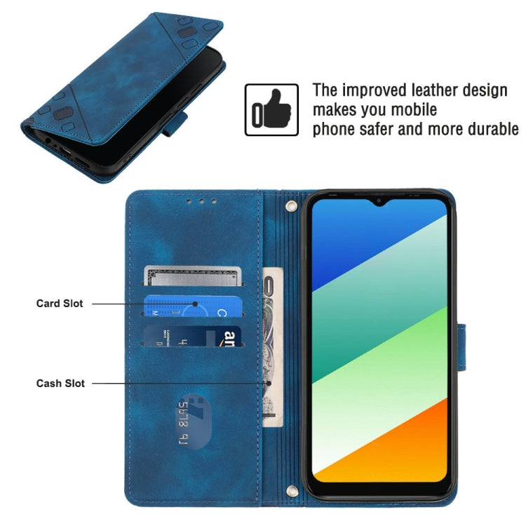 For Infinix Smart 6 Plus X6823 Skin-feel Embossed Leather Phone Case