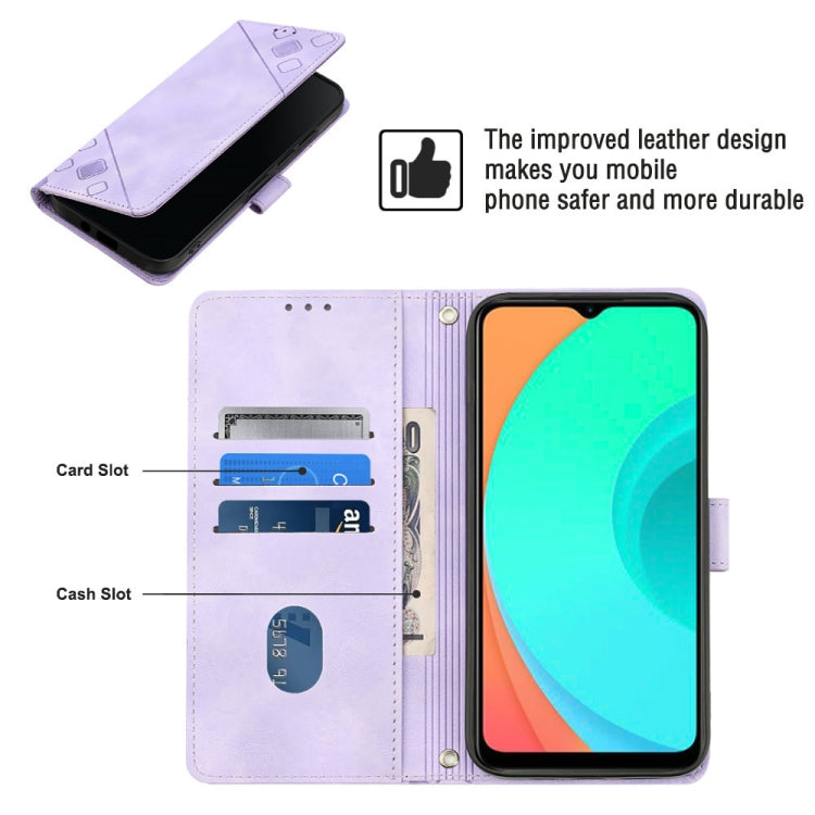 For Infinix Smart 7 X6515 Skin-feel Embossed Leather Phone Case