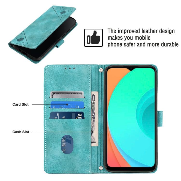 For Infinix Smart 7 X6515 Skin-feel Embossed Leather Phone Case