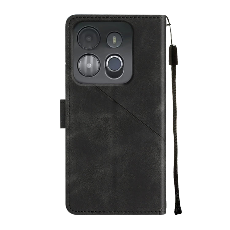 For Infinix Smart 7 X6515 Skin-feel Embossed Leather Phone Case