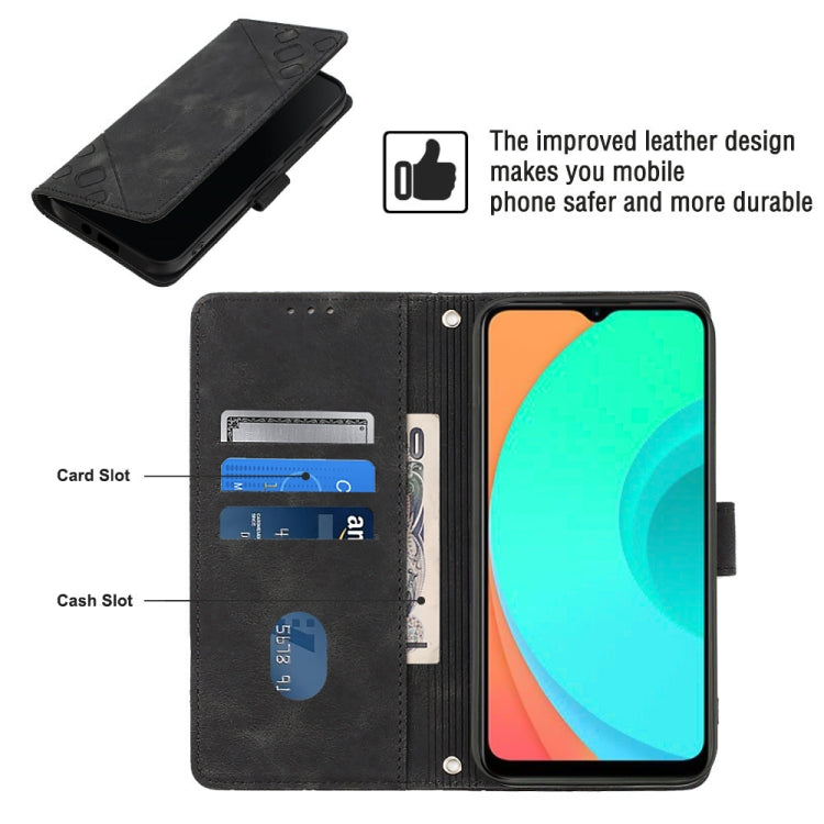 For Infinix Smart 7 X6515 Skin-feel Embossed Leather Phone Case