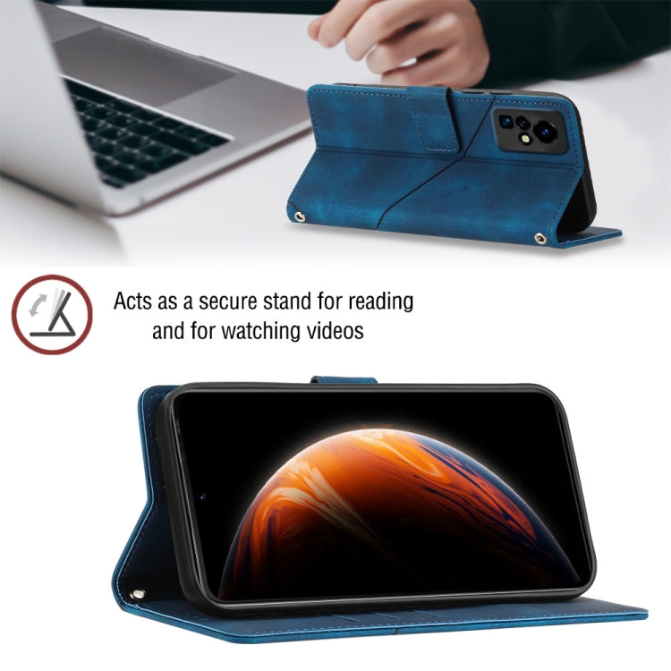 For Infinix Zero X / Zero X Pro X6811 Skin-feel Embossed Leather Phone Case