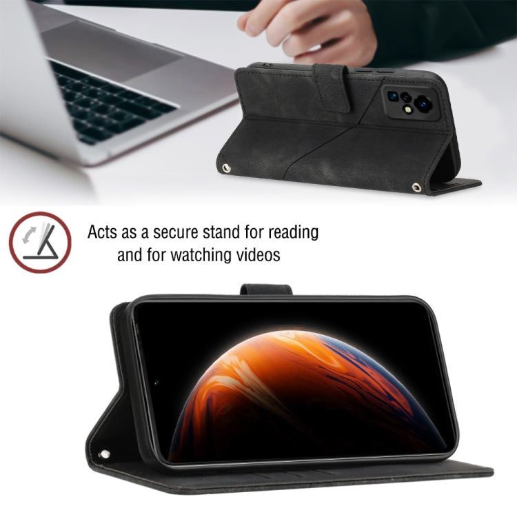 For Infinix Zero X / Zero X Pro X6811 Skin-feel Embossed Leather Phone Case