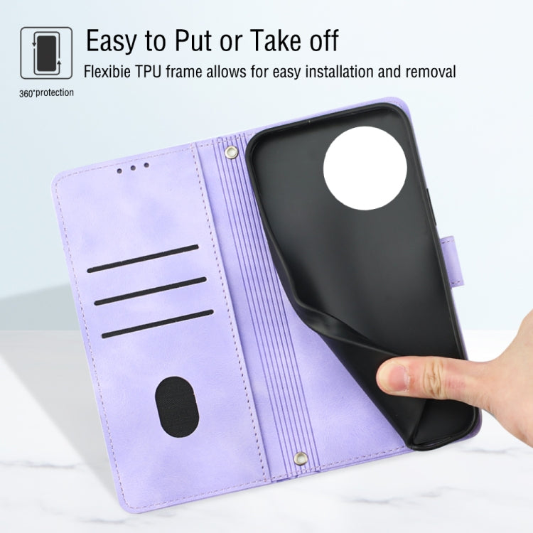 For OnePlus 11 Skin-feel Embossed Leather Phone Case