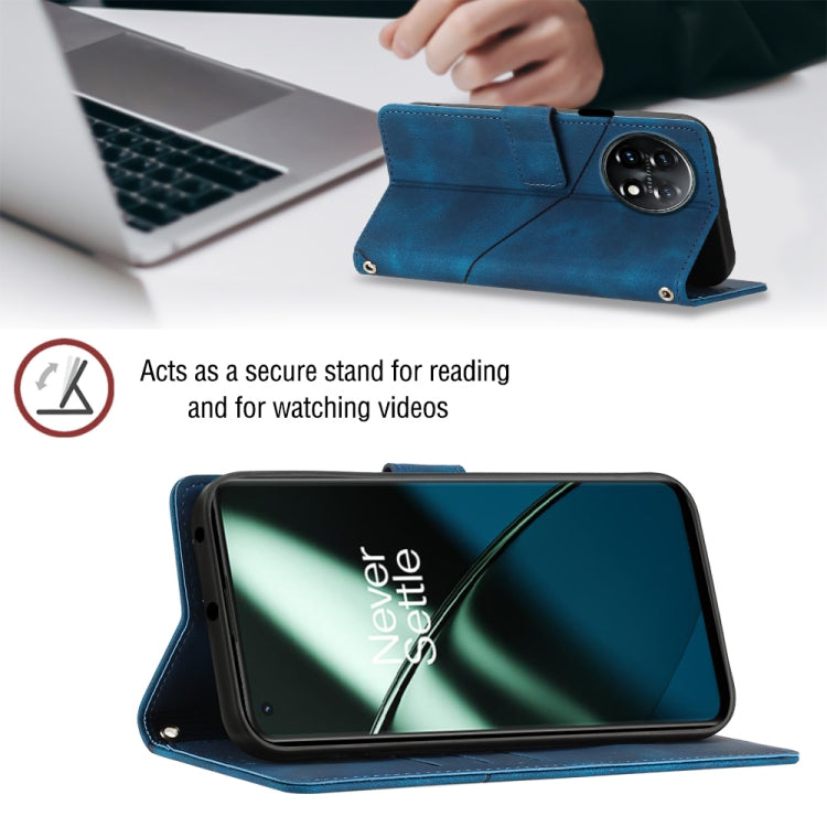 For OnePlus 11 Skin-feel Embossed Leather Phone Case