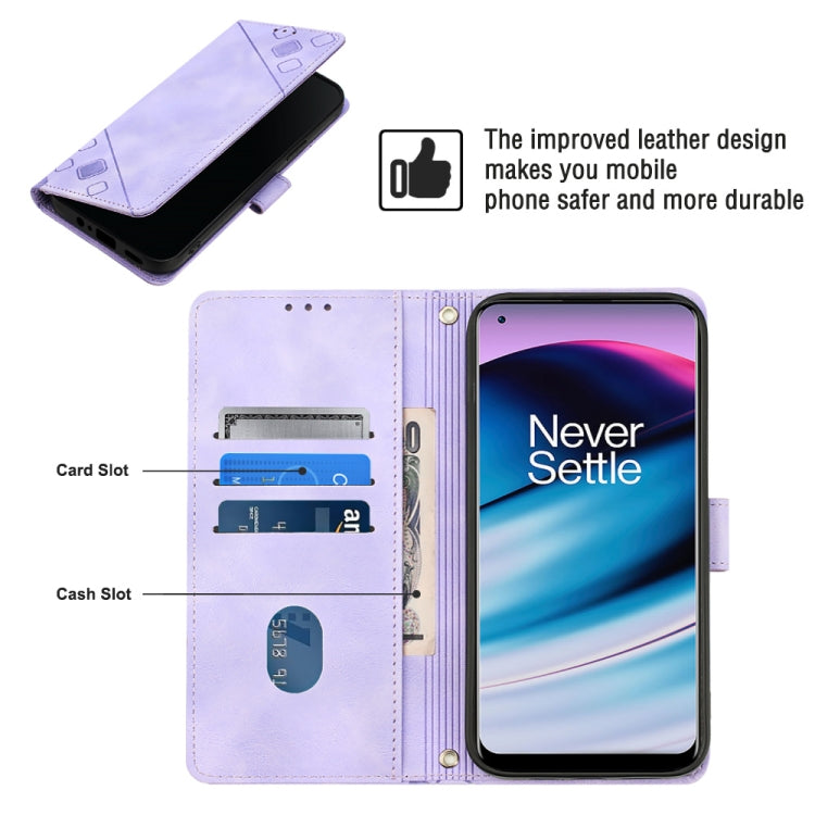 Skin-feel Embossed Leather Phone Case For OnePlus Nord N20 5G / OPPO Reno7 Z / Reno7 Lite / Reno8 Lite 5G Global/ F21 Pro 5G Indian
