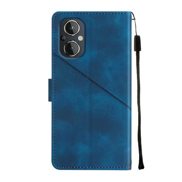 Skin-feel Embossed Leather Phone Case For OnePlus Nord N20 5G / OPPO Reno7 Z / Reno7 Lite / Reno8 Lite 5G Global/ F21 Pro 5G Indian