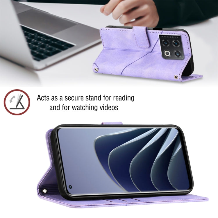 For OnePlus 10 Pro 5G Skin-feel Embossed Leather Phone Case