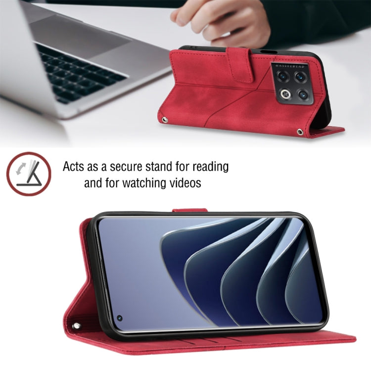 For OnePlus 10 Pro 5G Skin-feel Embossed Leather Phone Case