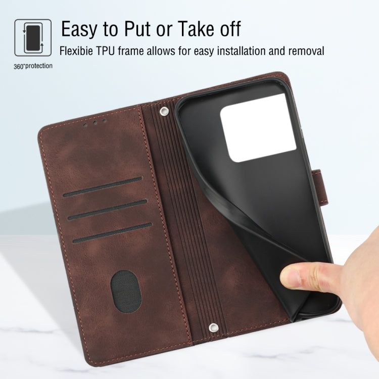 For OnePlus 10 Pro 5G Skin-feel Embossed Leather Phone Case