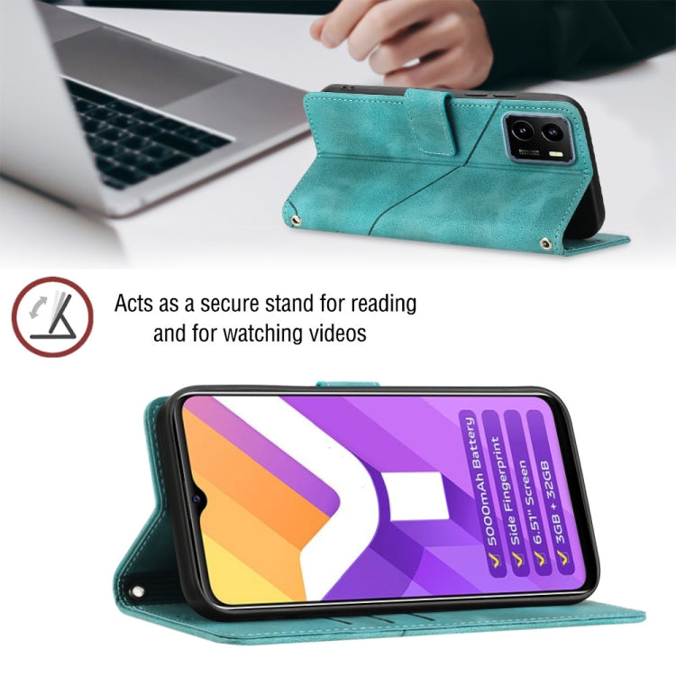 For vivo Y15s 2021 / Y15a Skin-feel Embossed Leather Phone Case