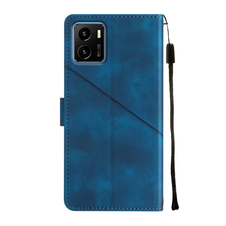For vivo Y15s 2021 / Y15a Skin-feel Embossed Leather Phone Case