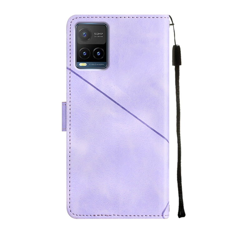 For vivo Y21 2021 / Y33s / Y21s Skin-feel Embossed Leather Phone Case