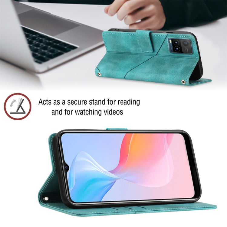 For vivo Y21 2021 / Y33s / Y21s Skin-feel Embossed Leather Phone Case