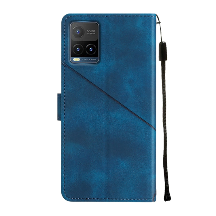 For vivo Y21 2021 / Y33s / Y21s Skin-feel Embossed Leather Phone Case