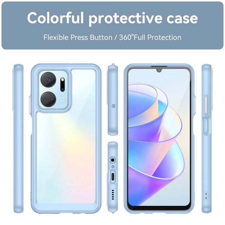 For Honor X7A Colorful Series Acrylic + TPU Phone Case