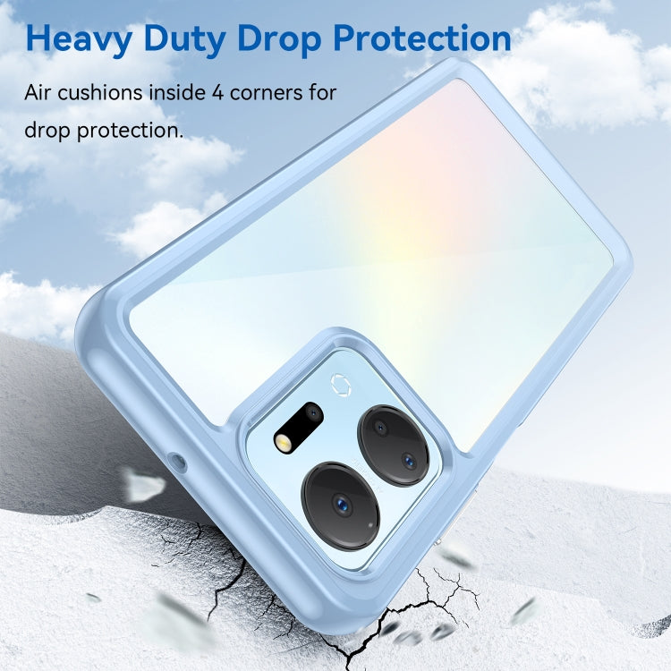 For Honor X7A Colorful Series Acrylic + TPU Phone Case