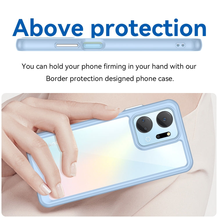 For Honor X7A Colorful Series Acrylic + TPU Phone Case