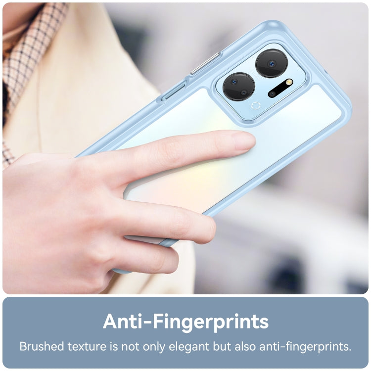 For Honor X7A Colorful Series Acrylic + TPU Phone Case