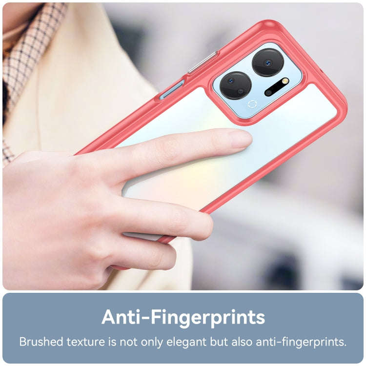 For Honor X7A Colorful Series Acrylic + TPU Phone Case