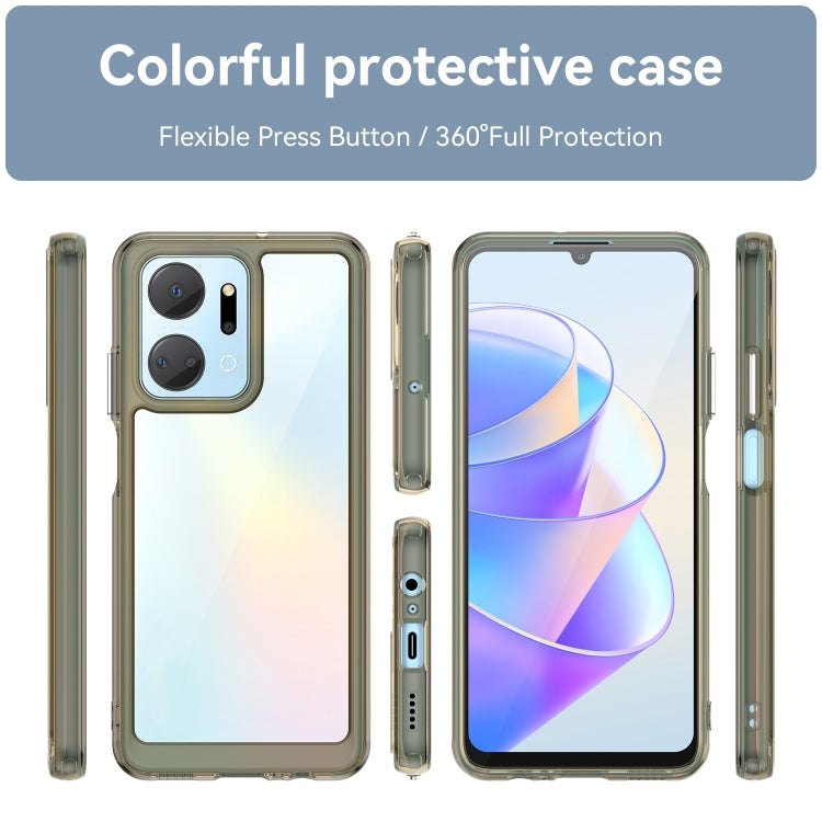 For Honor X7A Colorful Series Acrylic + TPU Phone Case