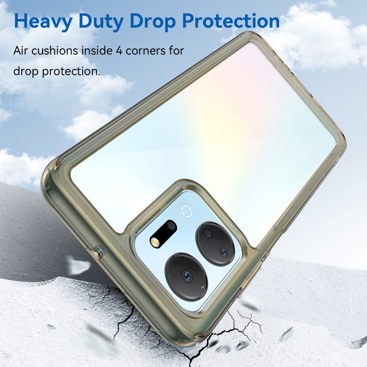 For Honor X7A Colorful Series Acrylic + TPU Phone Case