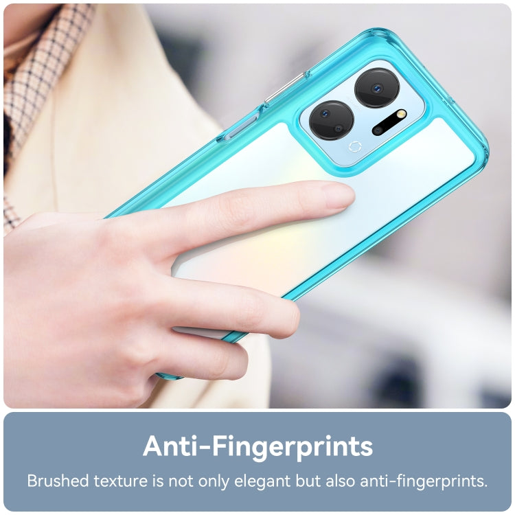 For Honor X7A Colorful Series Acrylic + TPU Phone Case