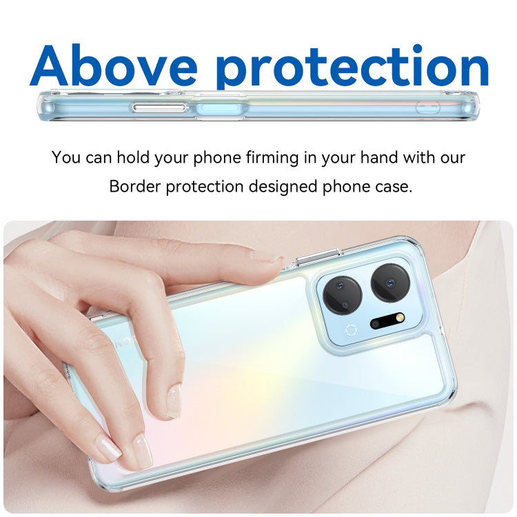 For Honor X7A Colorful Series Acrylic + TPU Phone Case