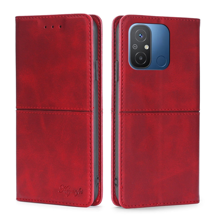 For Xiaomi Redmi 12C 4G Cow Texture Magnetic Horizontal Flip Leather Phone Case