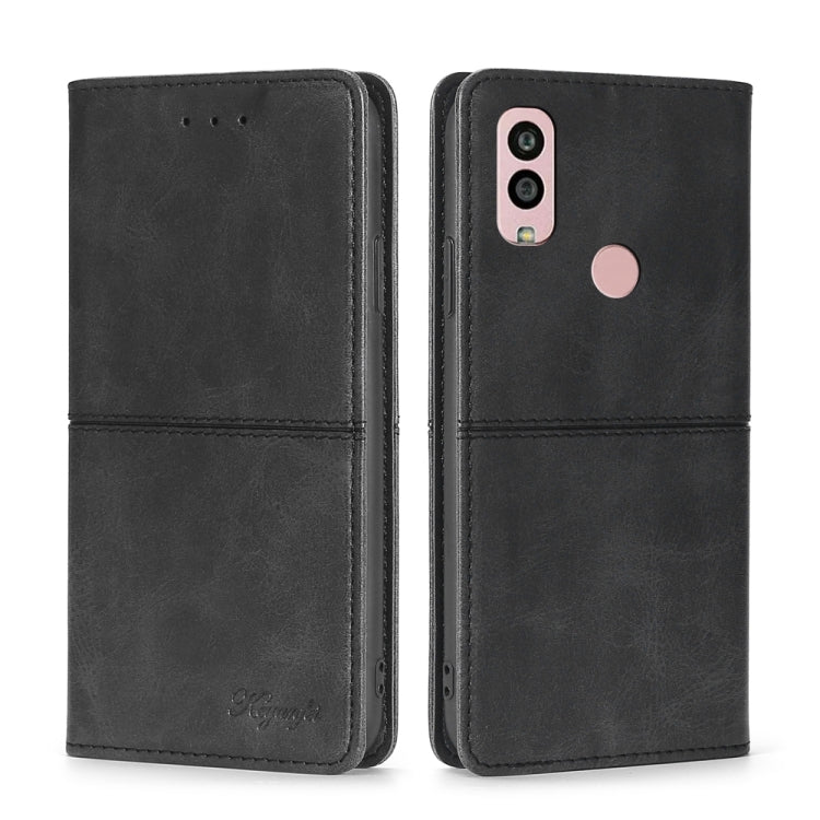 For Kyocera Android One S10 Cow Texture Magnetic Horizontal Flip Leather Phone Case