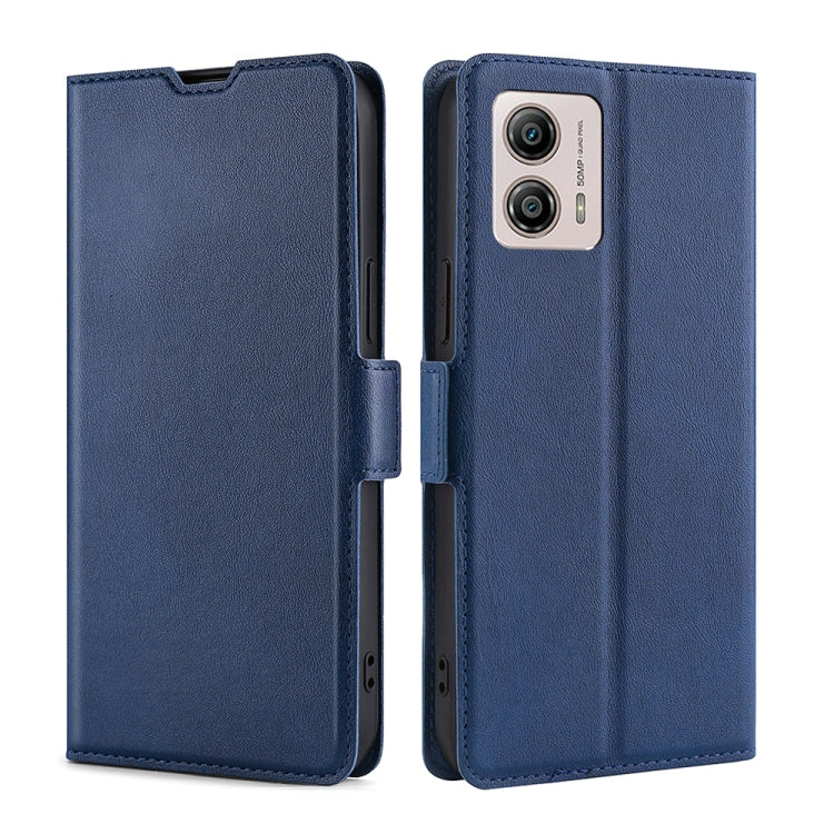 For Motorola Moto G53 5G/G13 4G/G23 4G Ultra-thin Voltage Side Buckle Horizontal Flip Leather Phone Case
