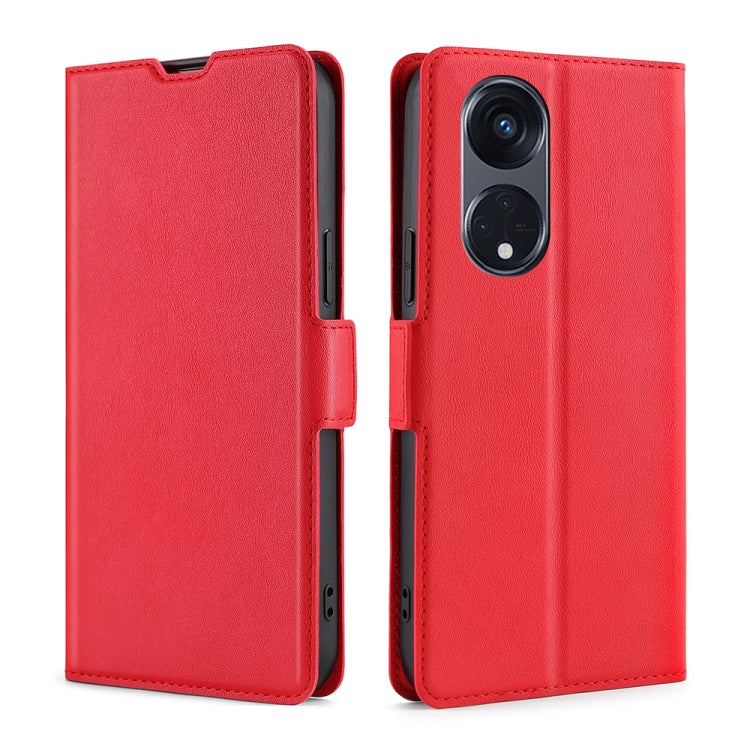 For OPPO Reno8 T 5G/A1 Pro 5G Ultra-thin Voltage Side Buckle Horizontal Flip Leather Phone Case