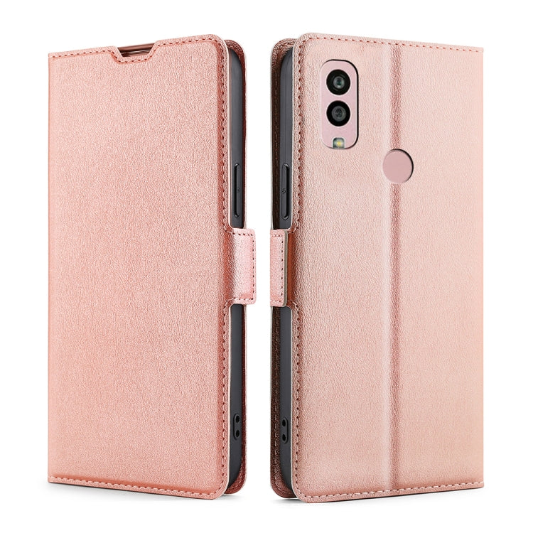 For Kyocera Android One S10 Ultra-thin Voltage Side Buckle Horizontal Flip Leather Phone Case