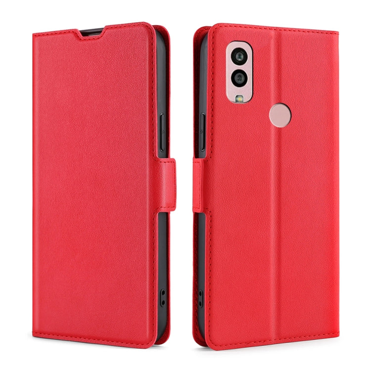 For Kyocera Android One S10 Ultra-thin Voltage Side Buckle Horizontal Flip Leather Phone Case