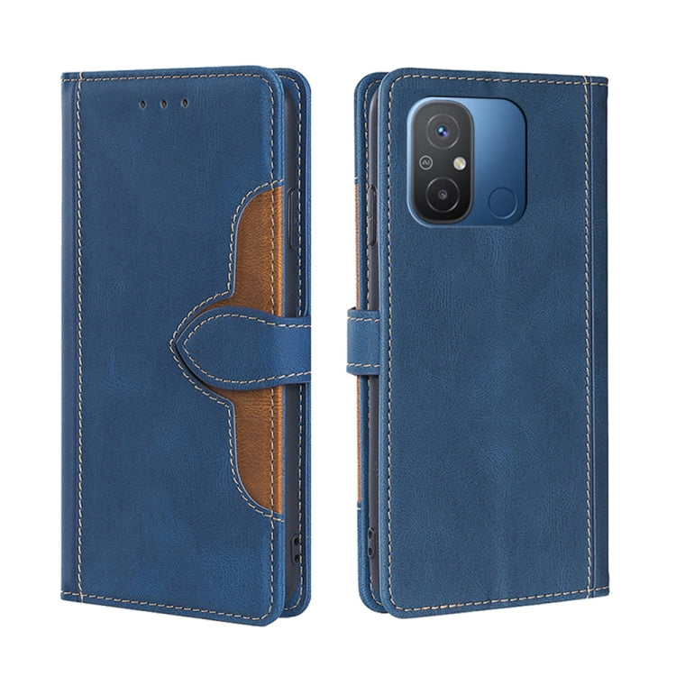 For Xiaomi Redmi 12C 4G Skin Feel Magnetic Buckle Leather Phone Case
