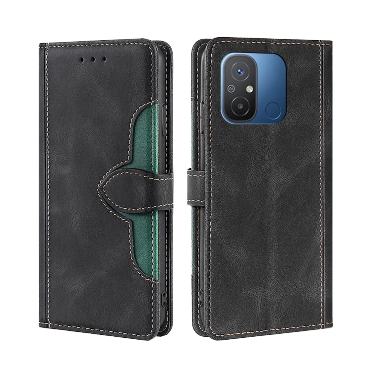 For Xiaomi Redmi 12C 4G Skin Feel Magnetic Buckle Leather Phone Case