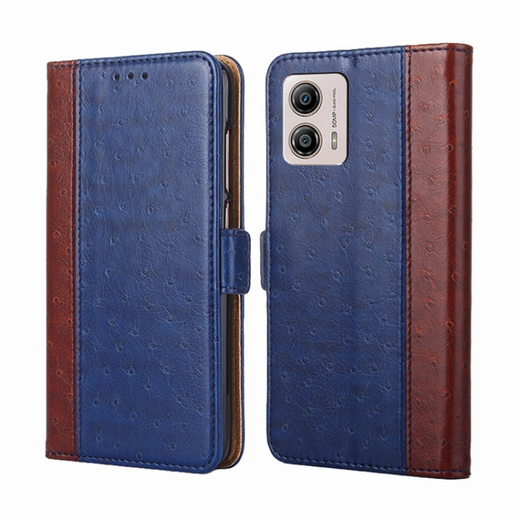 For Motorola Moto G53 5G/G13 4G/G23 4G Ostrich Texture Flip Leather Phone Case