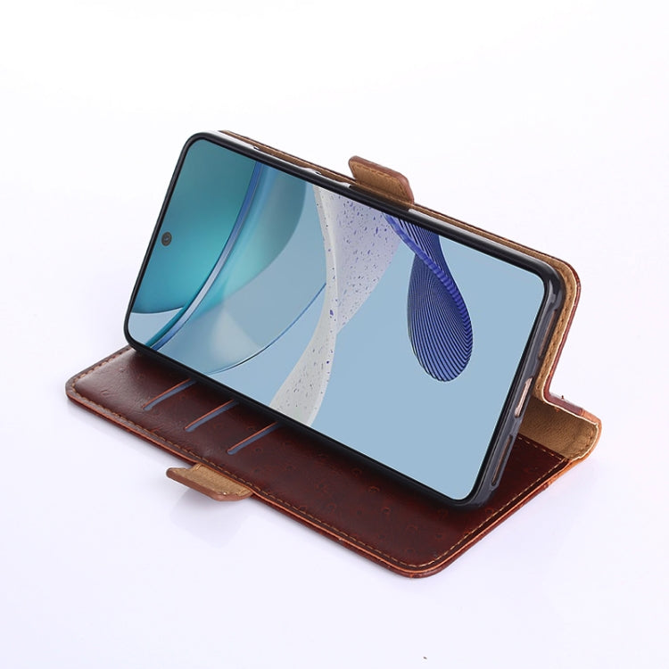 For Kyocera Android One S10 Ostrich Texture Flip Leather Phone Case