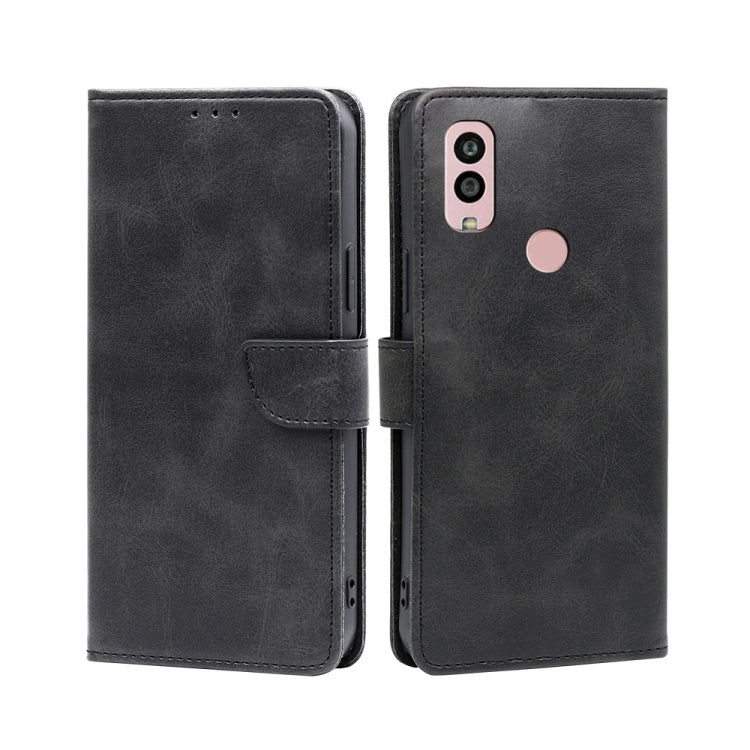 For Kyocera Android One S10 Calf Texture Buckle Flip Leather Phone Case