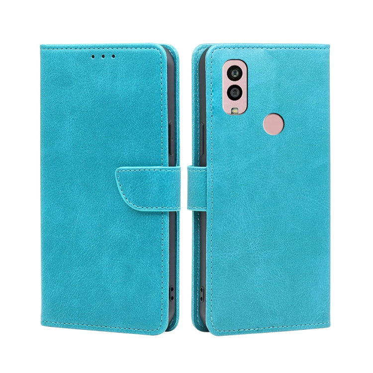 For Kyocera Android One S10 Calf Texture Buckle Flip Leather Phone Case